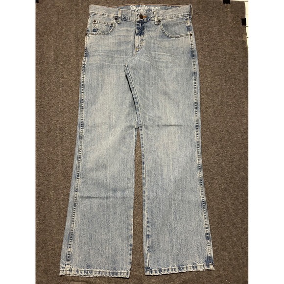 Wrangler retro relaxed botcut jeans light wash western fit 34X33 (tag 34X32) - Picture 2 of 8